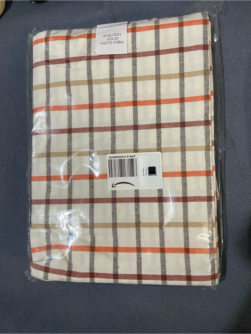 Trends Plaid  Cotton 52 X 70” Tablecloth